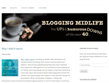 Tablet Screenshot of bloggingmidlife.com